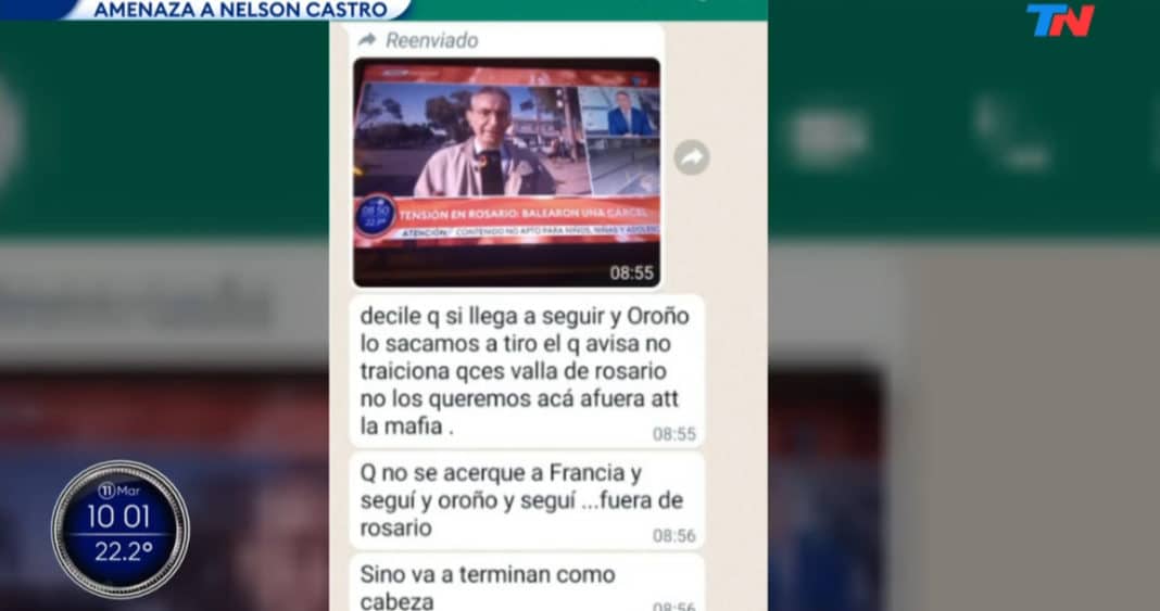 ¡Amenazas de muerte a equipo de prensa argentino en Rosario!