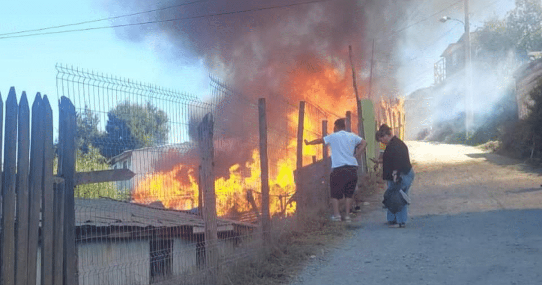 ¡Impactante! Detienen al responsable del incendio que arrasó con una vivienda en Lota