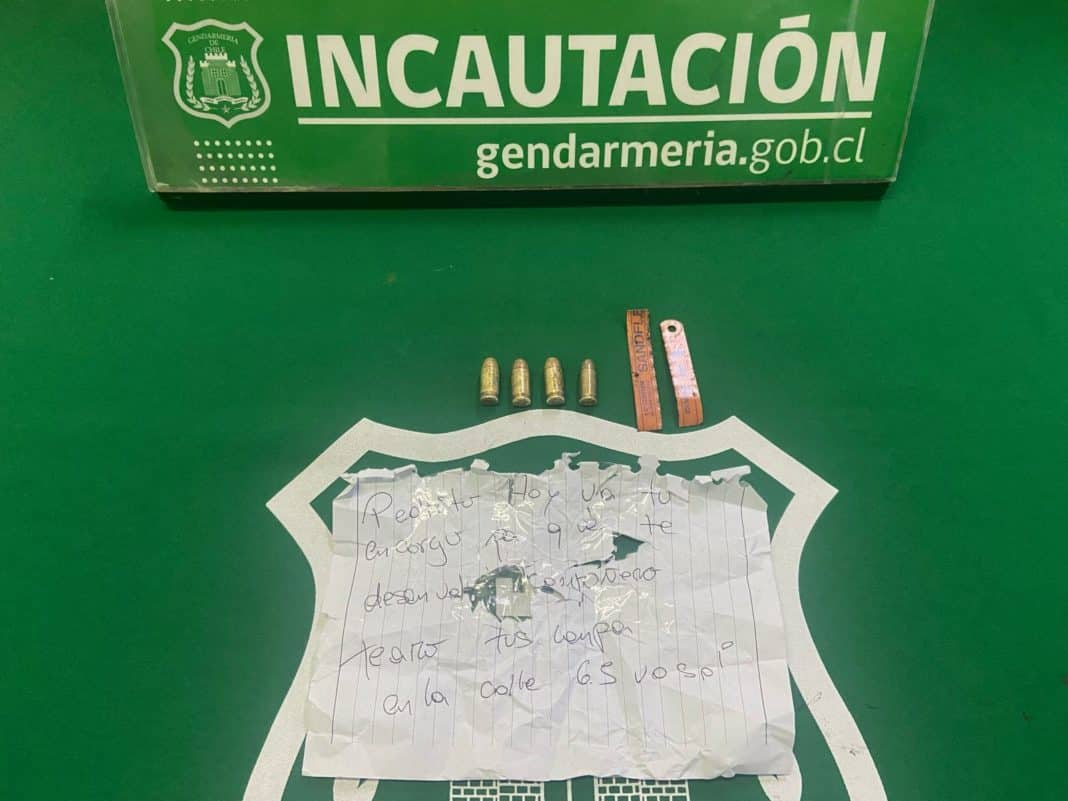 ¡Increíble! Gendarmería frustra intento de ingreso de municiones a la cárcel de Los Andes