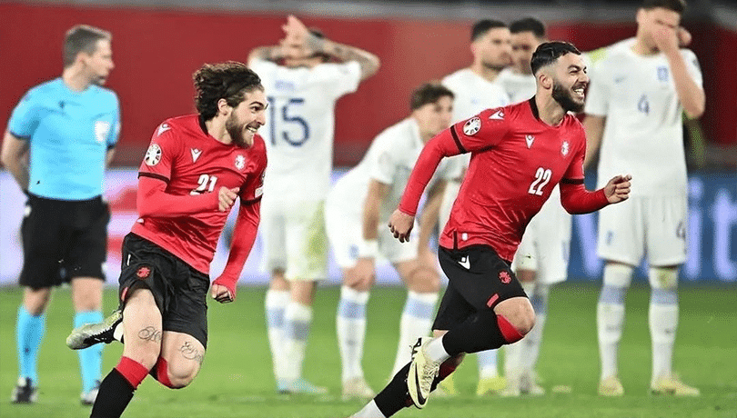 ¡Increíble! Georgia hace historia y clasifica a la Eurocopa eliminando a Grecia