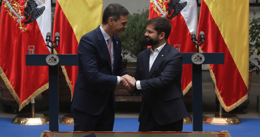 ¡Increíble! Presidente Boric y Pedro Sánchez firman históricos acuerdos en materia de DDHH e igualdad de género
