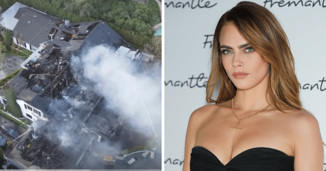 ¡Tragedia en Hollywood Hills! Incendio arrasa con la mansión de Cara Delevingne