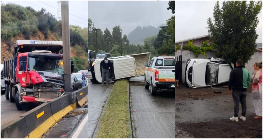 ¡Trágica jornada de accidentes de tránsito en Gran Concepción! Descubre cómo la lluvia e imprudencia se convirtieron en un factor común