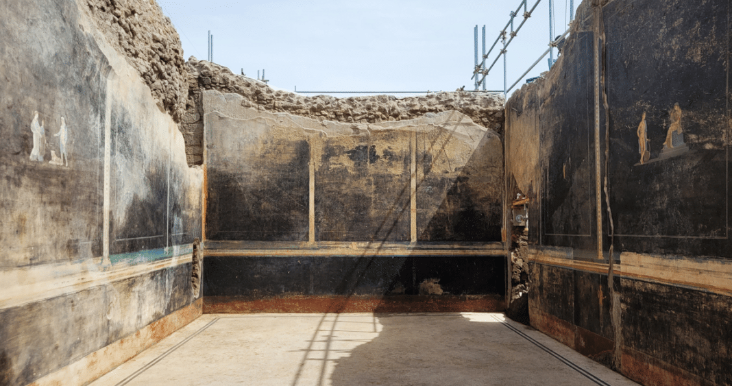 Descubren en Pompeya un salón de banquetes con pinturas sobre la Guerra de Troya