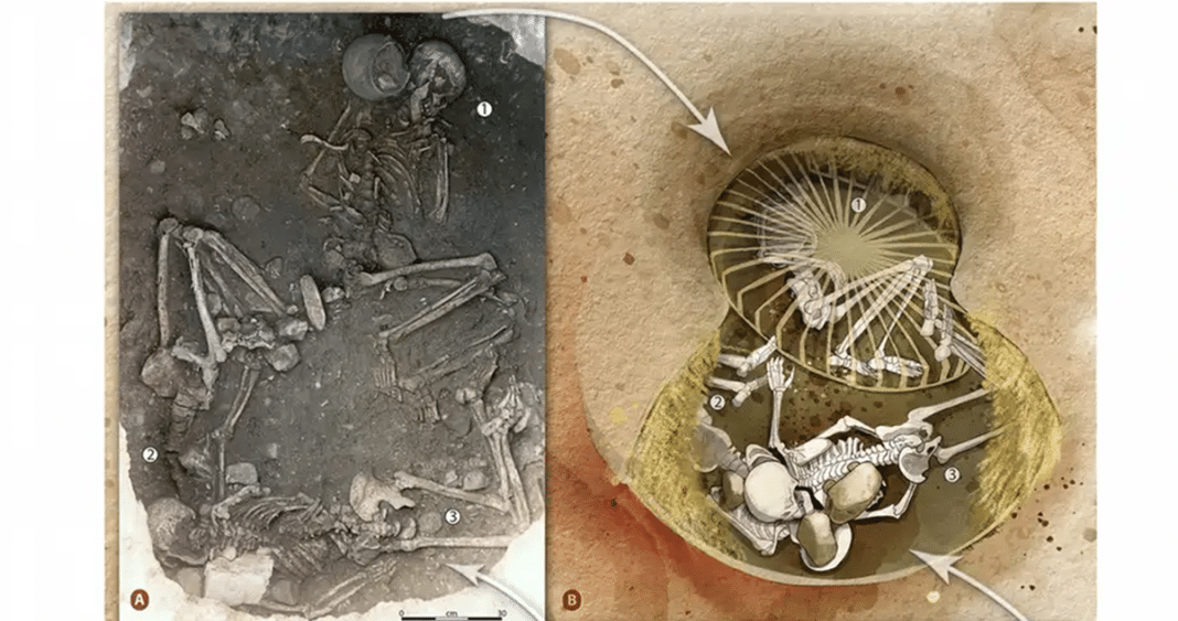 Descubren impactante ritual en Europa: cuerpos atados para estrangularse con las piernas