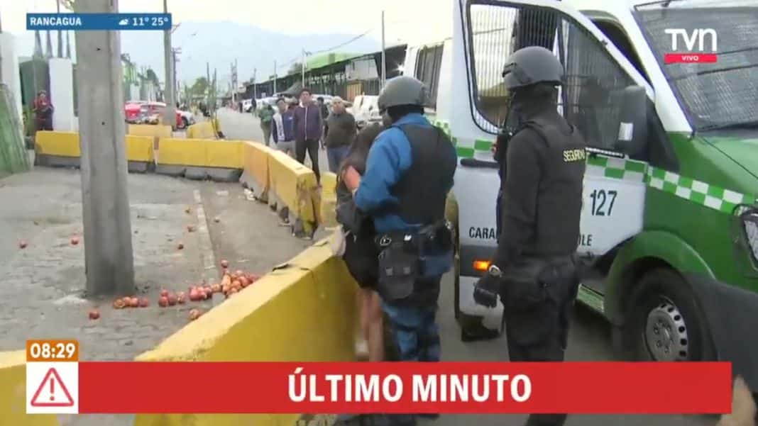 Impactante video: Mujer arrebata arma a guardia y dispara en Lo Valledor