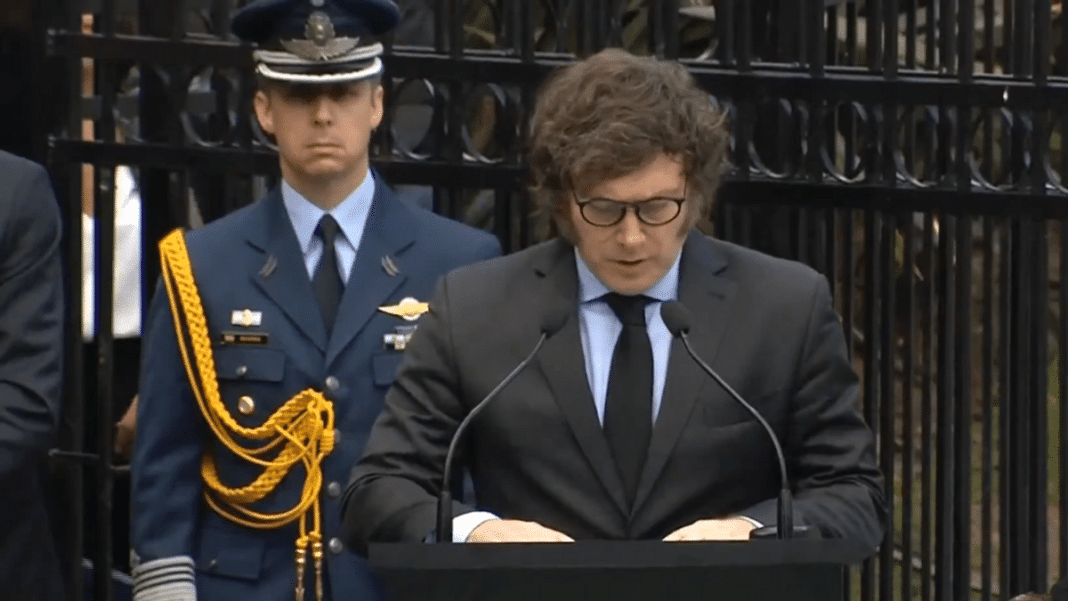 Javier Milei en acto por Malvinas: Somos el primer gobierno que tiene un rumbo claro para ser un país soberano