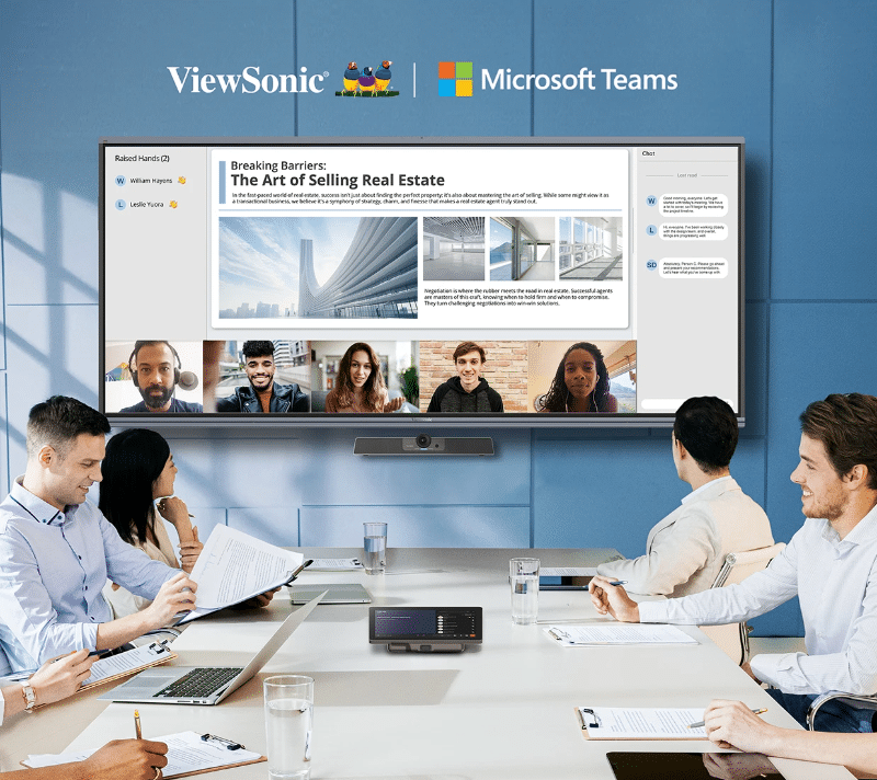 ¡Descubre las soluciones de espacios para reuniones de ViewSonic y Microsoft Teams Rooms!