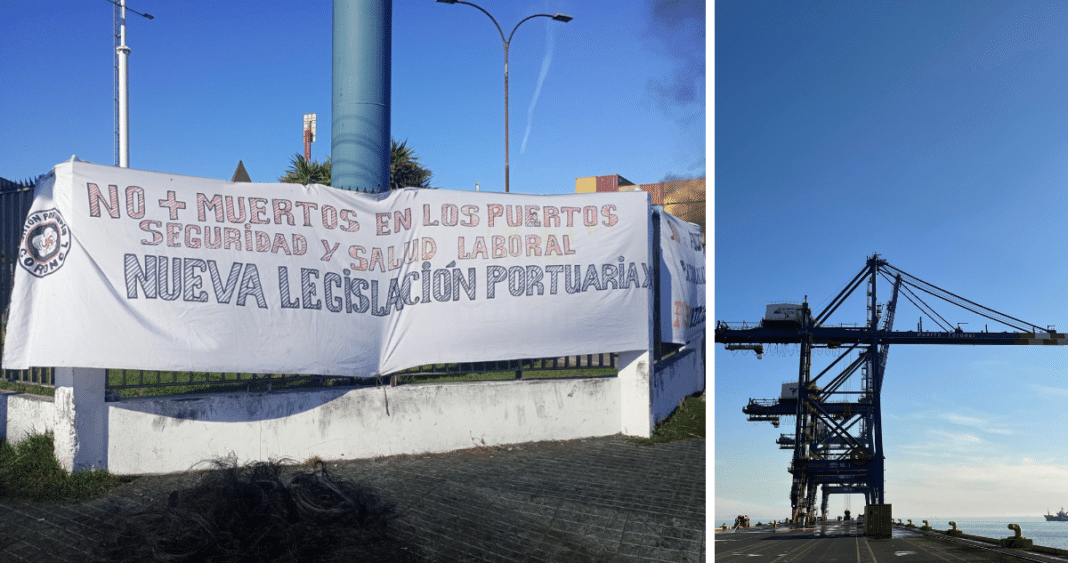 ¡Gran movilización de camioneros en apoyo a trabajadores de Puerto Coronel!