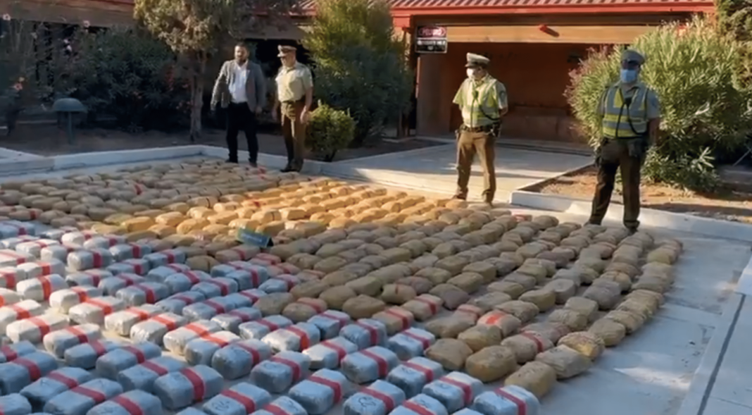 ¡Increíble decomiso de droga en Hijuelas! Carabineros incauta casi 500 kilos de marihuana