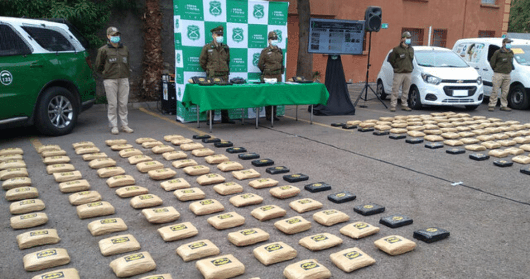 ¡Increíble decomiso de droga en Hijuelas! Casi 500 kilos avaluados en $2500 millones