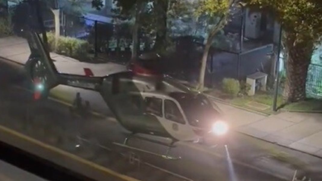 ¡Impactante Aterrizaje de Helicóptero de Carabineros en Plena Calle de Providencia!