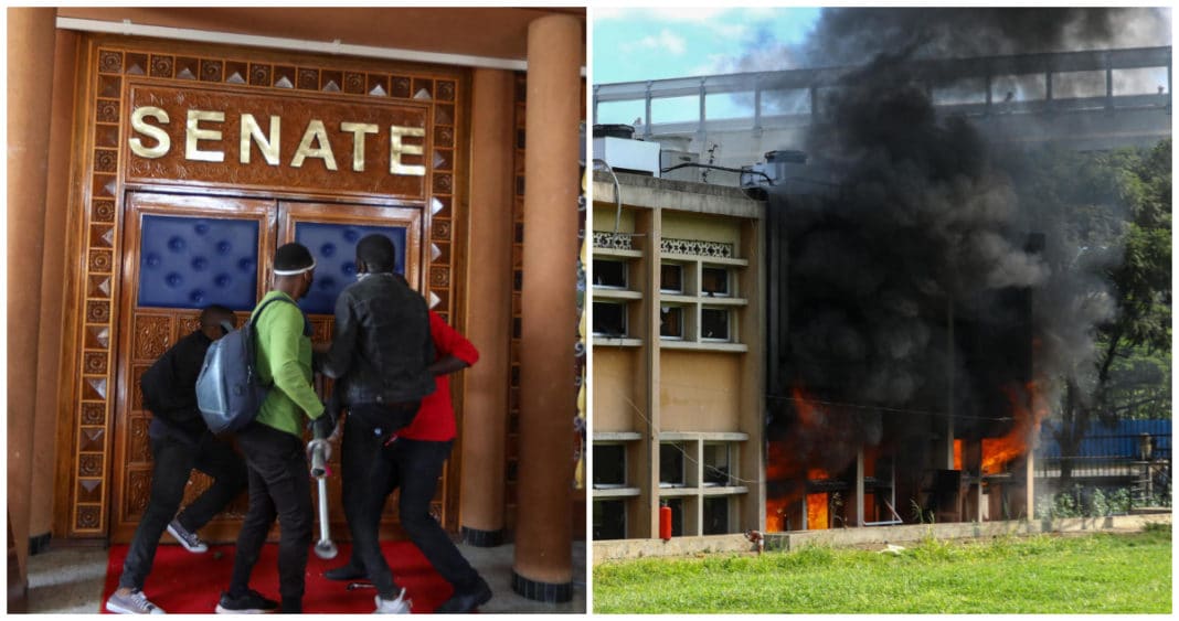 Caos en el Parlamento de Kenia: Manifestantes asaltan y prenden fuego al edificio en protesta por nuevos impuestos