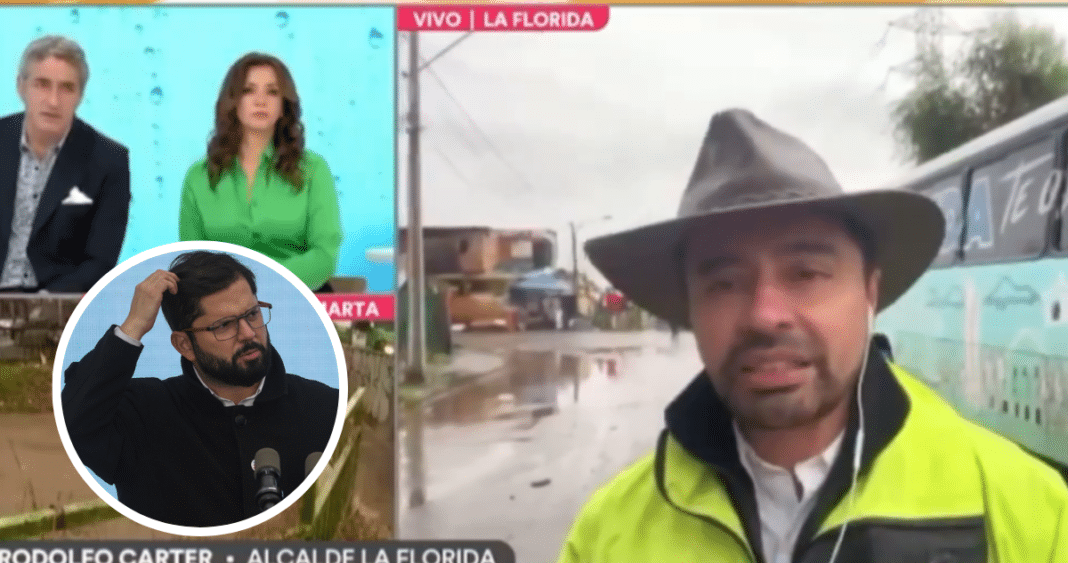 ¡Alcalde Rodolfo Carter Llama a Boric en Alemán por Inundaciones en RM!