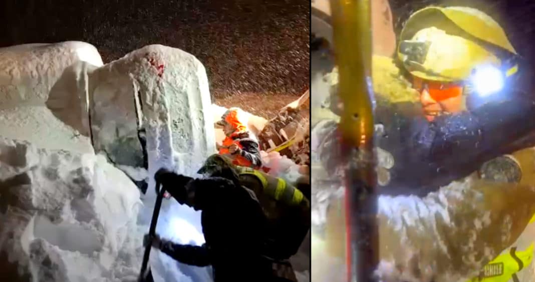 ¡Milagro en las Montañas! Rescate Heroico de Persona Atrapada en Avalancha de Nieve en Farellones