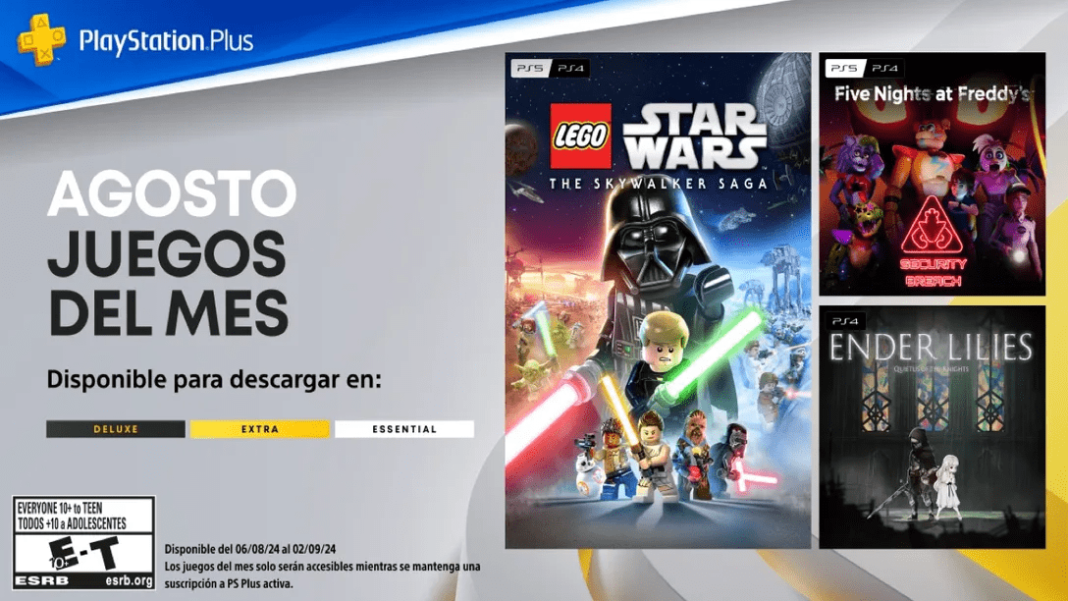 Descubre los Juegos Gratuitos de PlayStation Plus en Agosto: ¡Un Viaje Épico a la Galaxia LEGO Star Wars y Escalofríos en Freddy Fazbear's Mega Pizzaplex!