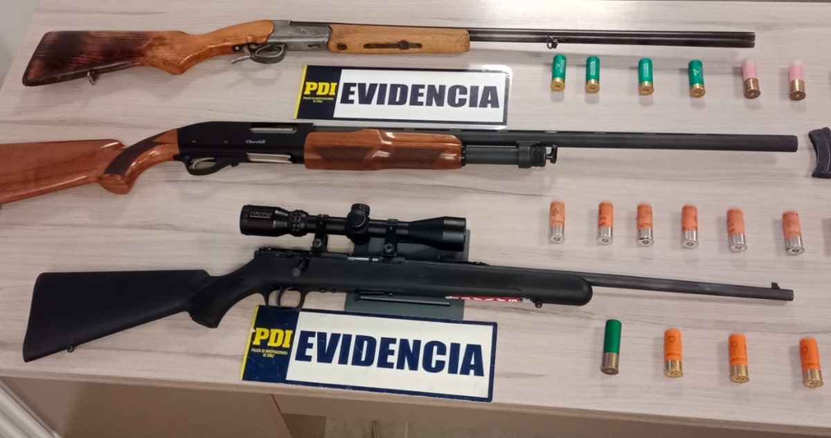 Descubren Peligrosa Trama de Tráfico de Armas en Mariquina: Tres Sujetos Detenidos