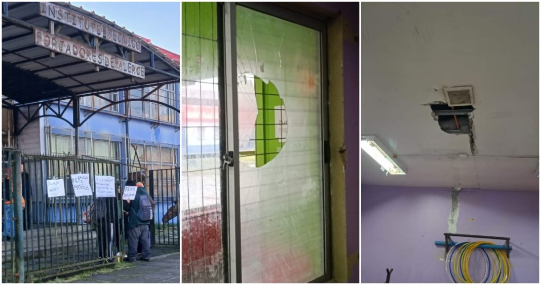 Estudiantes de Puerto Montt se toman liceo por deplorable estado de instalaciones