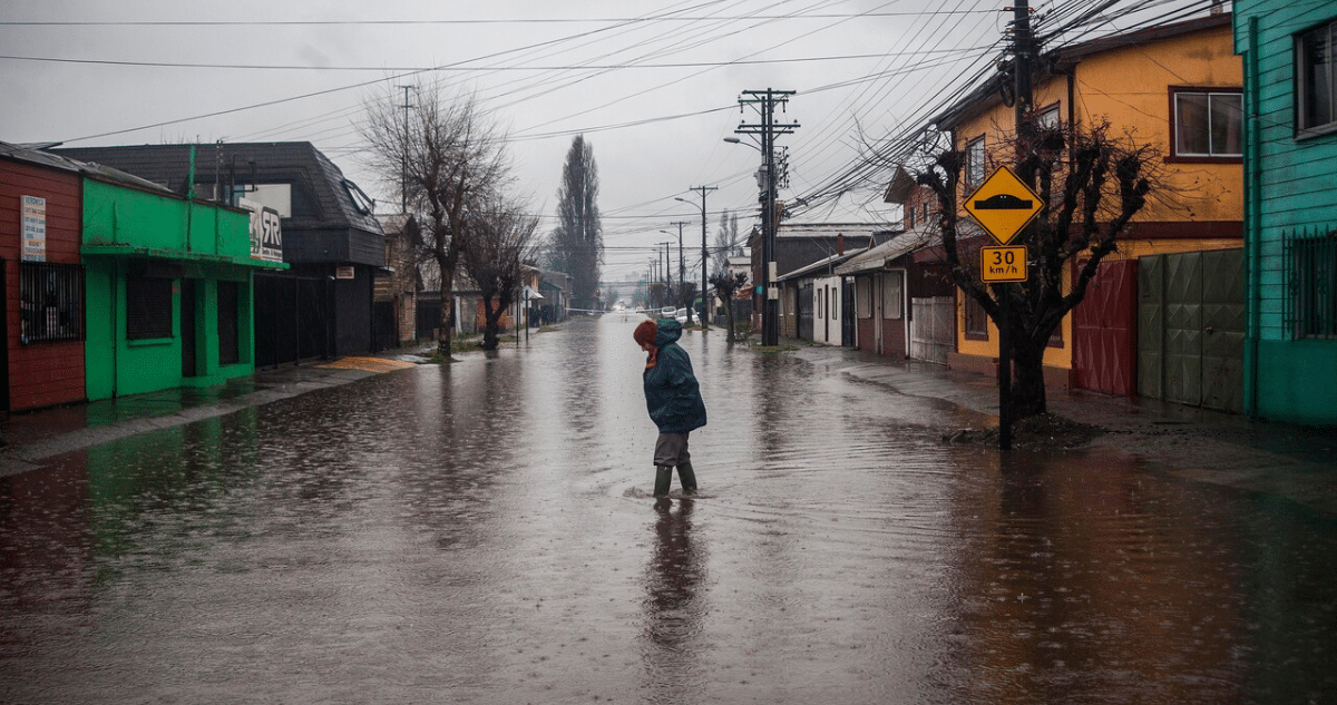 Inundaciones en La Araucanía: Más de 1600 personas aisladas y enfrentando bajas temperaturas