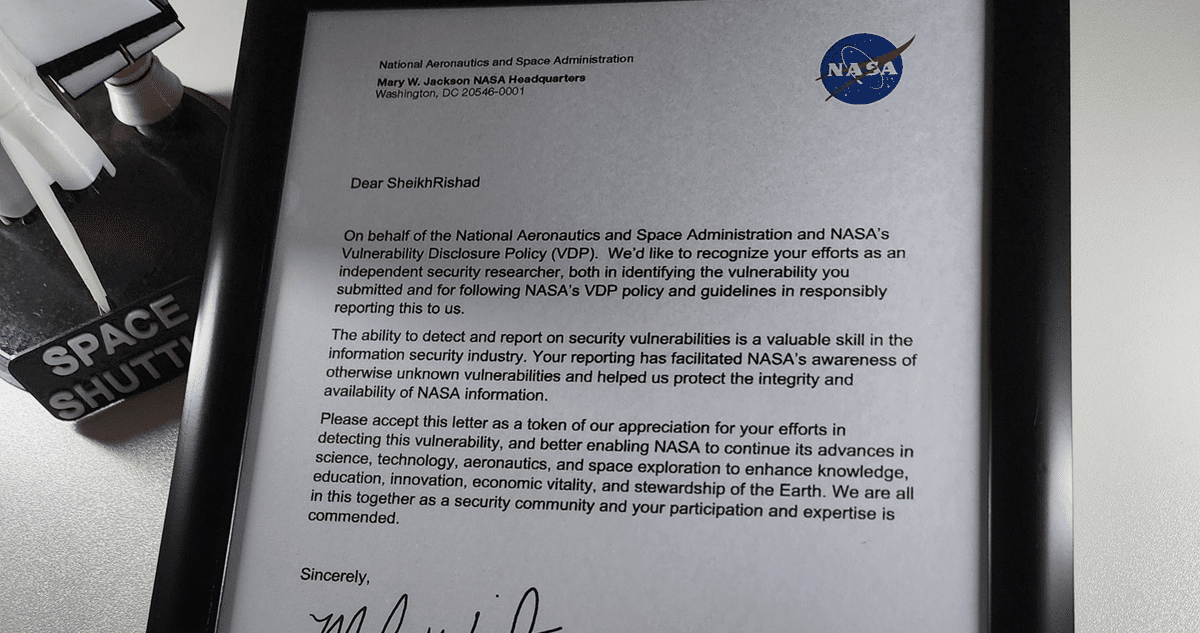 Joven Hacker Recibe Agradecimiento de la NASA por Descubrir Vulnerabilidad