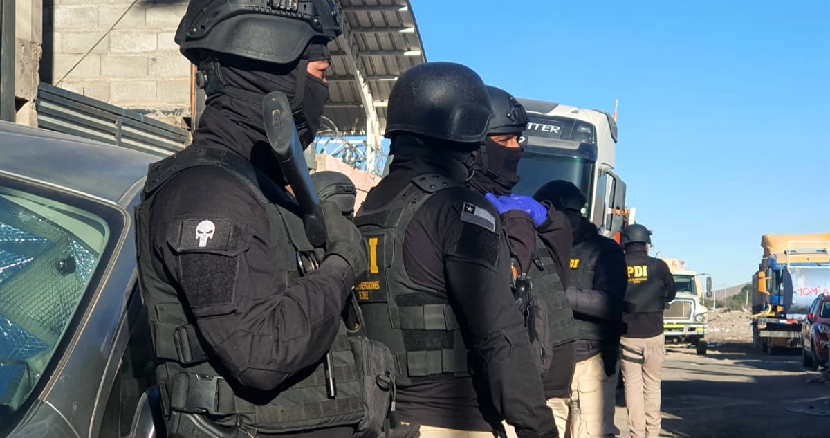 Desmantelada red de narcotráfico en Calama: Operación Cali deja 18 detenidos con municiones de guerra