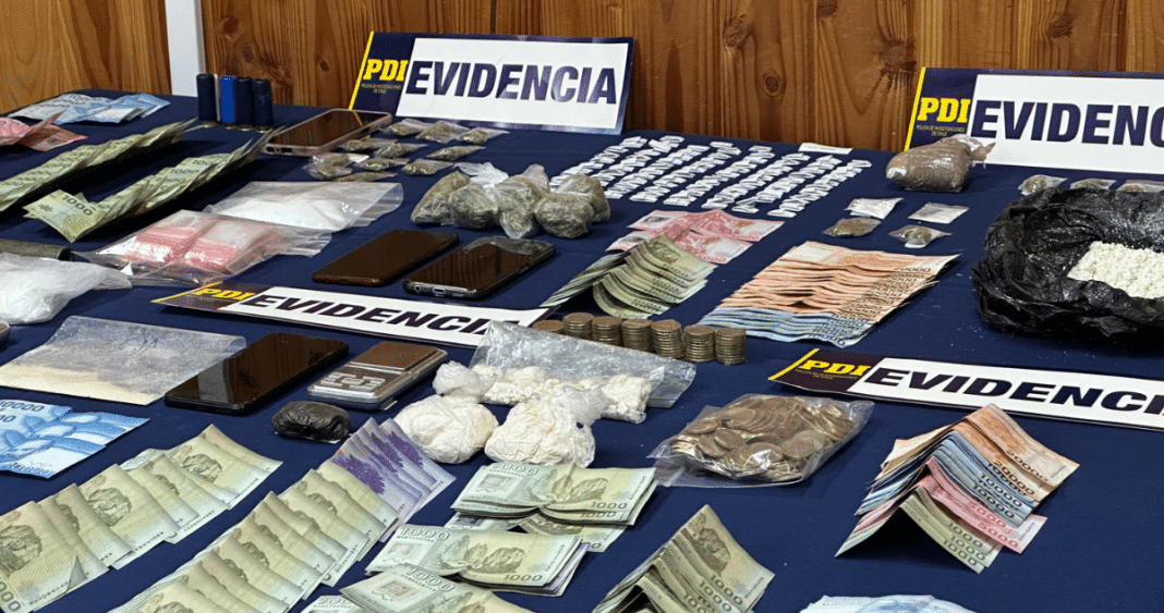 Golpe Contundente al Narcotráfico: PDI Desbarata 7 Puntos de Venta de Drogas en La Unión