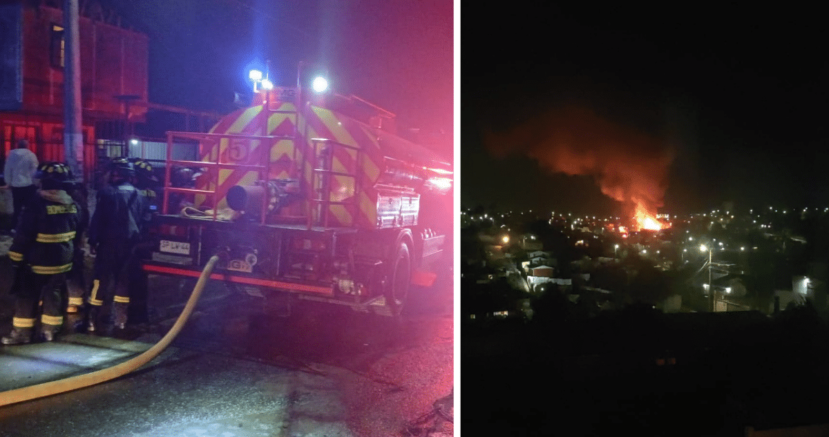 Quilpué en Llamas: Incendio Devasta Dos Hogares y Corta la Luz