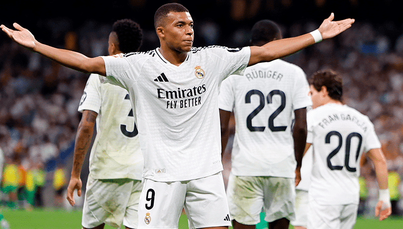 Kylian Mbappé, la estrella del Real Madrid, sorprende con su rápida recuperación y regresa a la convocatoria para el duelo de Champions League