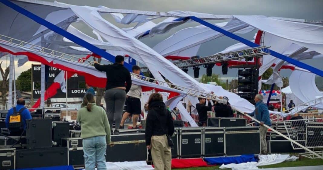 ¡Caos en la Fiesta de la Chilenidad: Carpa se desploma dejando 5 heridos!