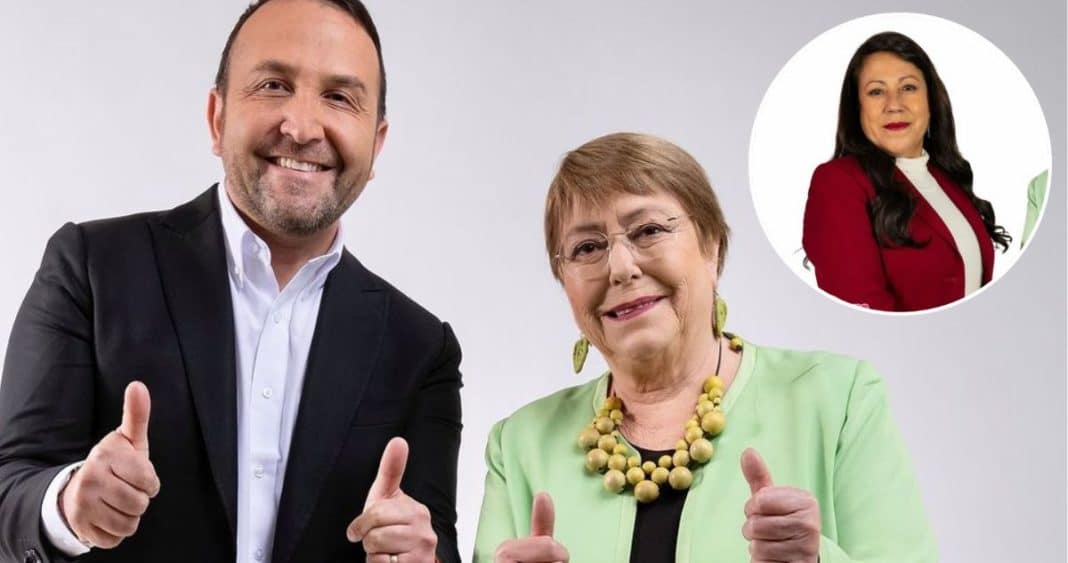 ¡Escándalo en San Ramón! Candidata a alcaldesa se cuela en foto con Michelle Bachelet