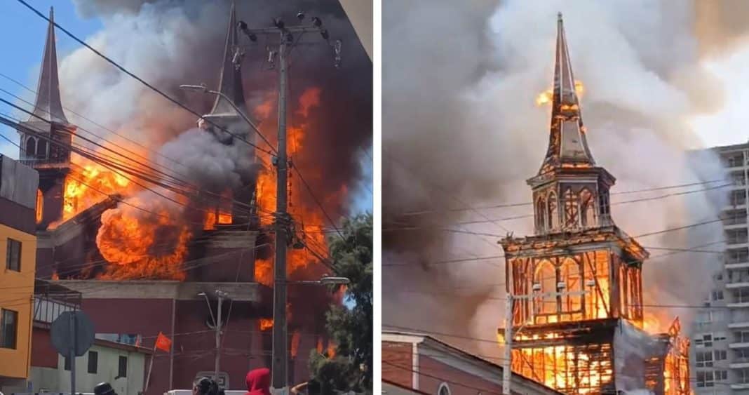 Devastador Incendio Consume Histórica Iglesia de Iquique: Un Trágico Fin para un Icono Patrimonial