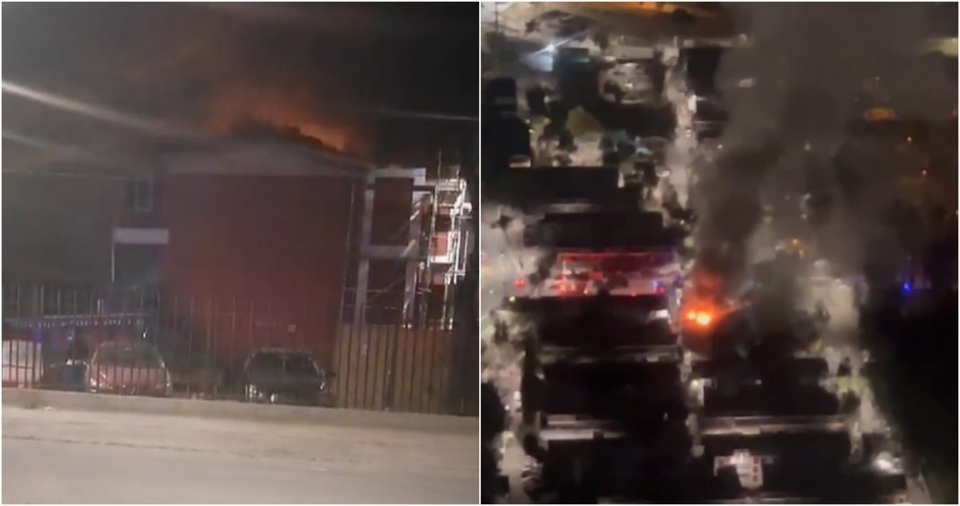 Devastador Incendio Intencional en La Florida: Un Detenido y Tres Departamentos Destruidos