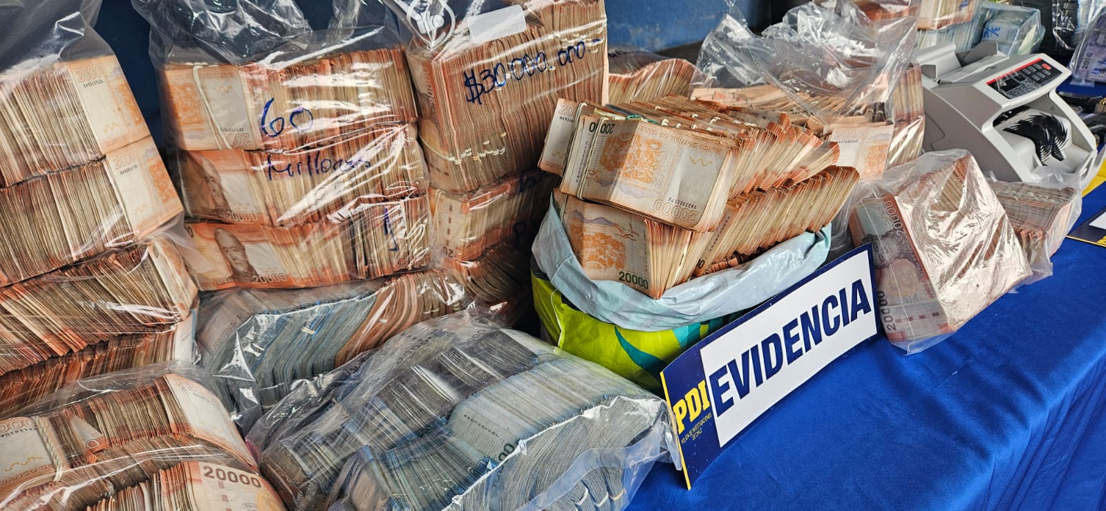 Golpe Devastador al Narcotráfico: PDI Incauta Más de 97 Kilos de Droga y $1.000 Millones en Efectivo en Concepción