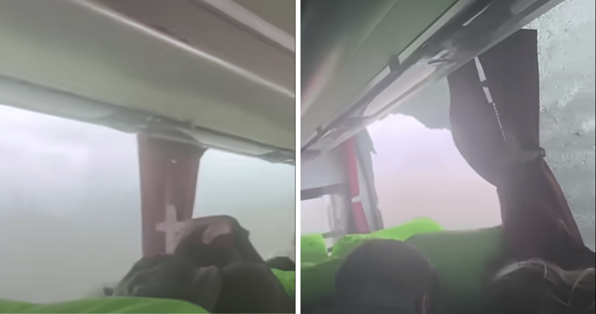 Pasajeros Aterrorizados: Vientos Devastadores Rompen Ventanas de Bus en Patagonia