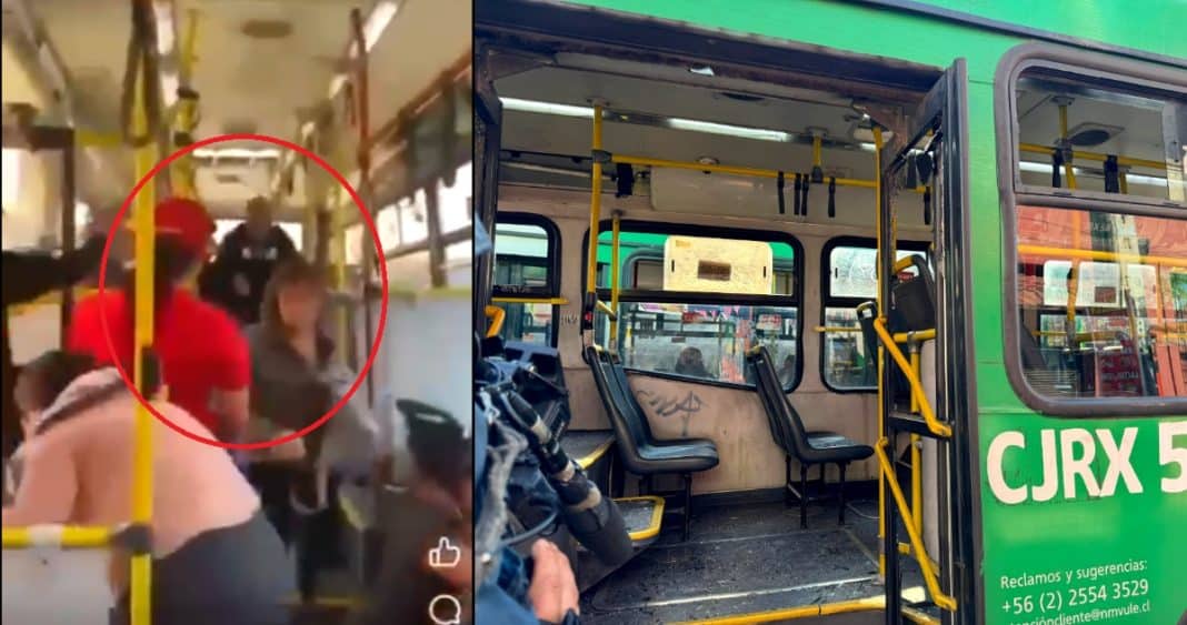 ¡Caos en el Transporte Público: Violenta Pelea y Disparos en un Bus de Santiago!