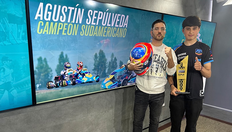 ¡Rumbo al Mundial! Agustín Sepúlveda, el joven piloto chileno que conquistará el karting internacional