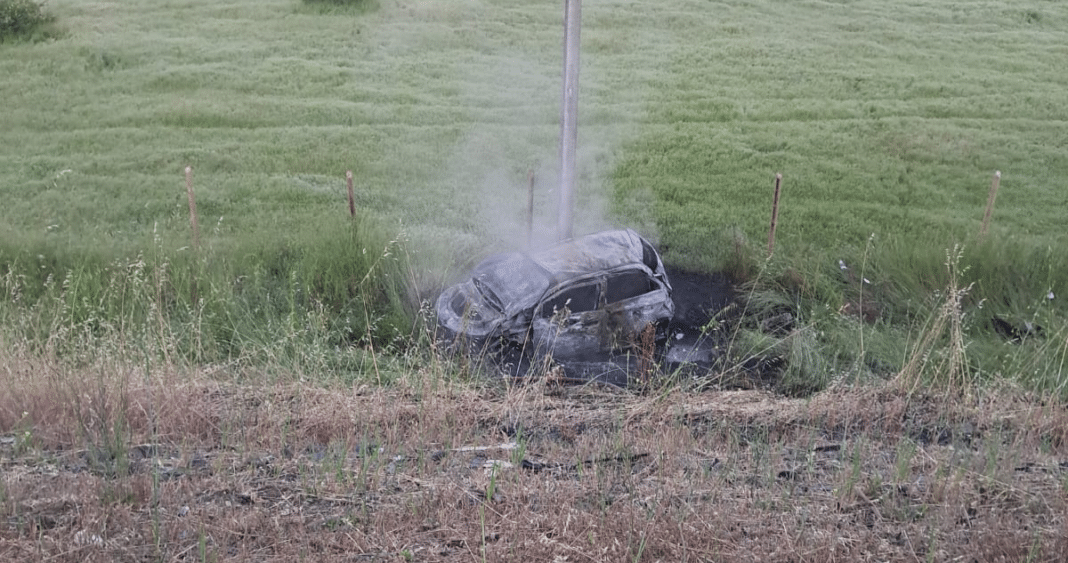 Accidente Grave en Ruta 5 Sur: Vehículo Vuelca y se Incendia en Chillán