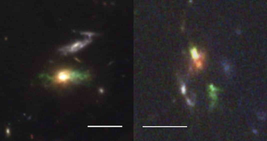 Descubrimiento Revolucionario: Científicos Chilenos Revelan Gigantescas Nebulosas Verdes en el Universo Temprano