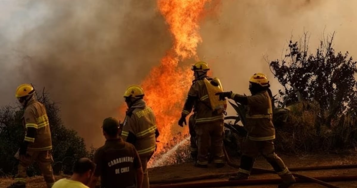 Alerta Roja en Nueva Imperial: Combate Intenso Contra Incendio Forestal Amenazante