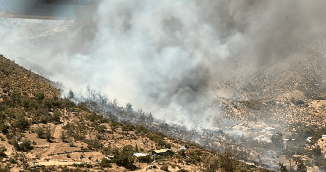 Alerta de Evacuación por Incendio Forestal en San Esteban, Valparaíso