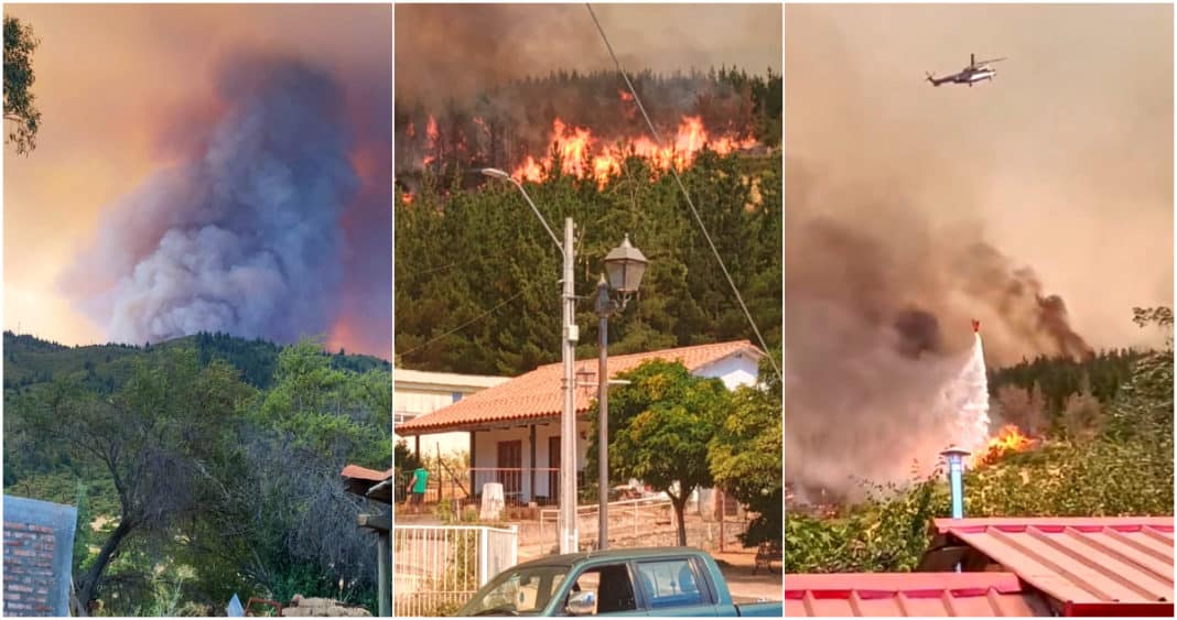 Evacuación Preventiva en San Javier: Combatiendo el Incendio Forestal Fuera de Control