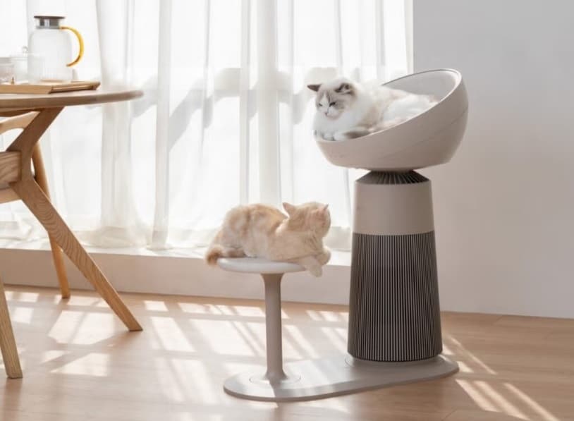 Revolucionando el Bienestar Felino: La Torre AeroCat de LG en CES 2025