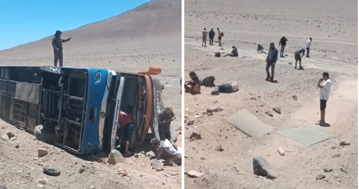 Trágico Vuelco de Bus en Taltal: 2 Muertos, 4 Atrapados y Decenas de Heridos