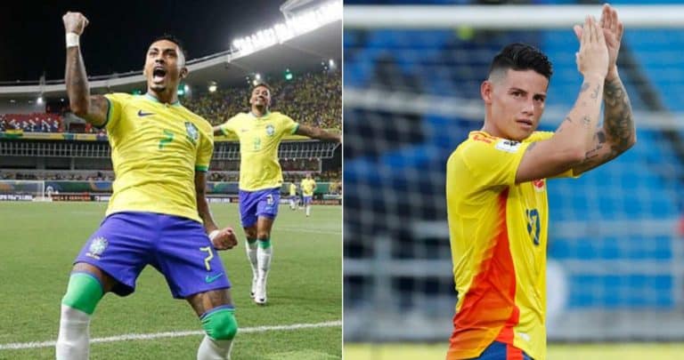 Brasil Toma Ventaja Temprana Sobre Colombia en Duelo Clave de Eliminatorias