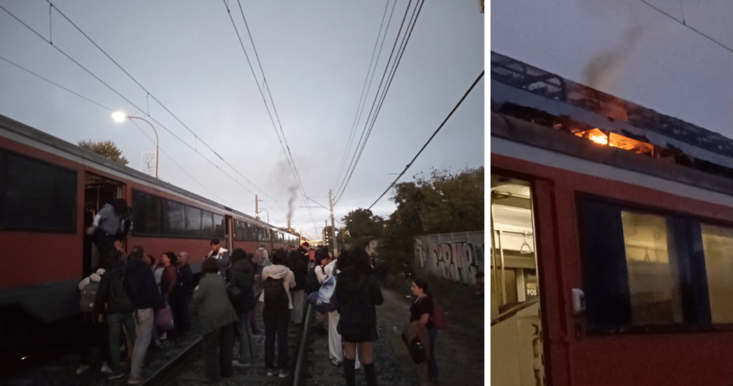 Caos en el Biotren: Pasajeros Evacuados por Incendio en Vagón