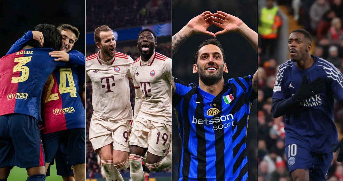 Cuatro Gigantes Europeos Avanzan Imparables a Cuartos de Final de la Champions League