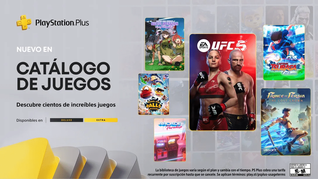 Descubre la Acción y la Aventura en el Nuevo Catálogo de PlayStation Plus: ¡Desde Combates de MMA hasta Viajes por Persia!