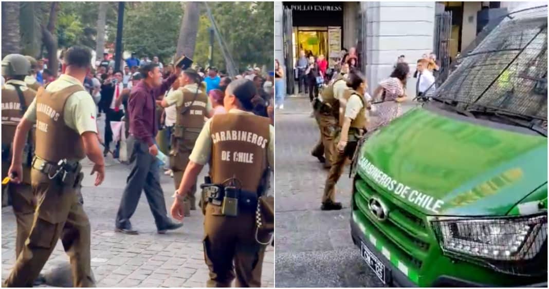 Evento Evangélico en Plaza de Armas: Falta de Permisos Desata Enfrentamiento con Carabineros