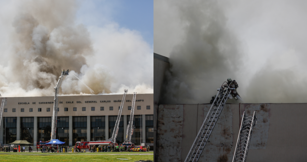 Incendio en la Escuela de Carabineros: Investigación Revela Origen Accidental Durante Trabajos de Mantenimiento