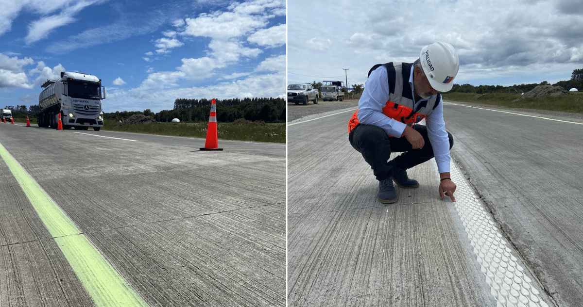 Innovadora Solución de Seguridad Vial: Pintura Multipunto Ilumina Ruta 5 Sur en Chiloé